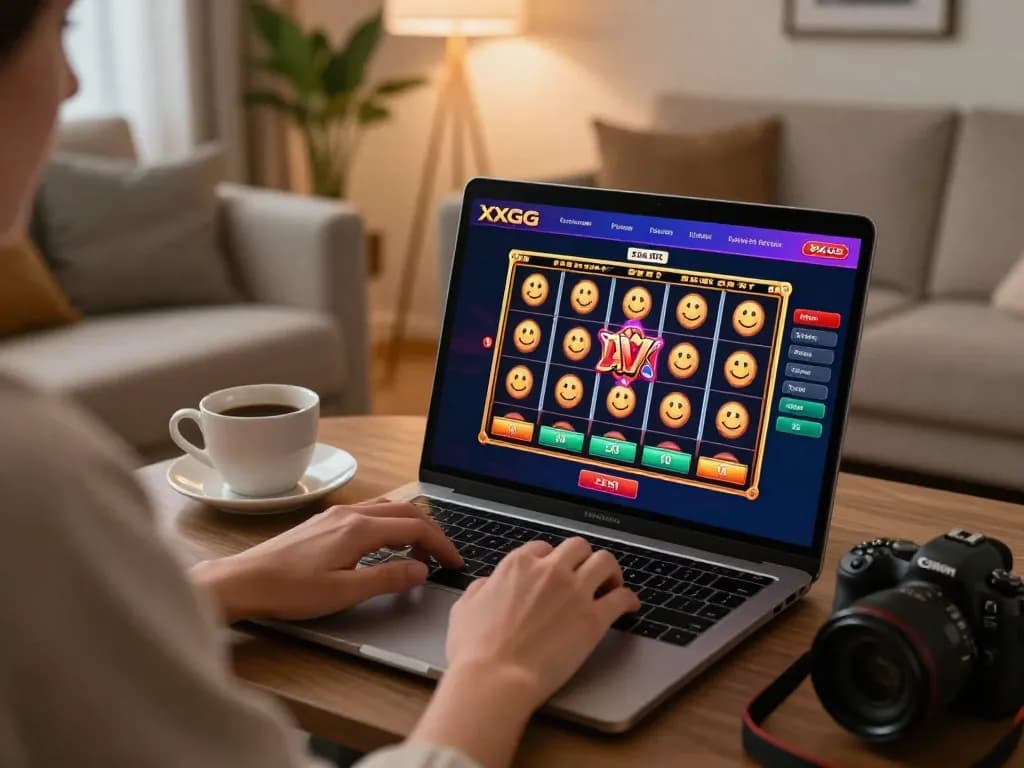 Player enjoying a winning moment on the XXGG casino platform, experiencing online slots