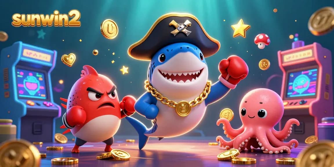 Engage in thrilling gameplay with sunwin2 as cartoon characters enjoy a vibrant casino adventure.