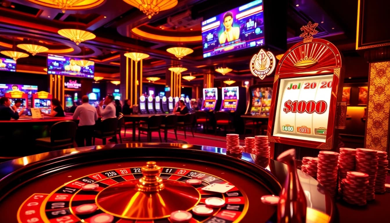 Experience thrilling moments at UU88 vom online casino with rich roulette tables, glimmering chips, and poker excitement.