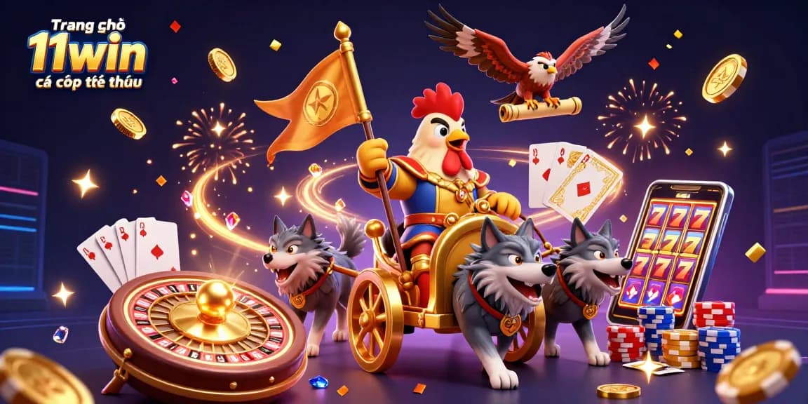 Enjoy thrilling action at Trang chủ 11win cá cược thể thao with an epic rooster warlord and golden gaming elements.