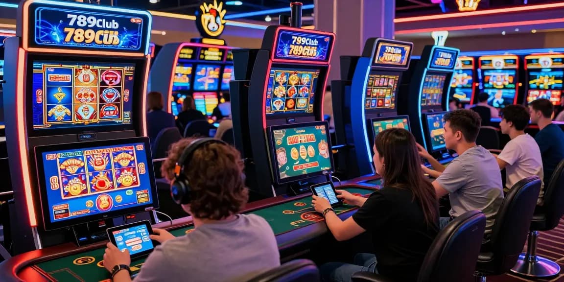 Dynamic gaming scene at https://7899club.com/ showcasing players enjoying vibrant casino experiences.