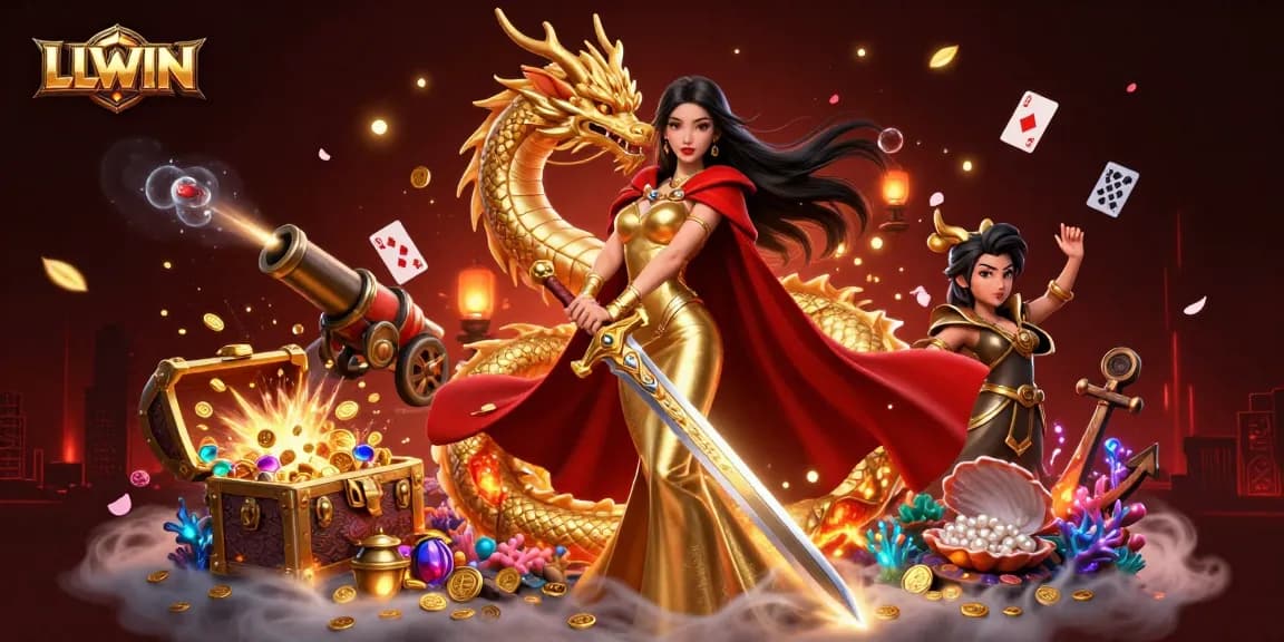 Join the action at LLWIN, where thrilling wins await in a dazzling 3D casino atmosphere.