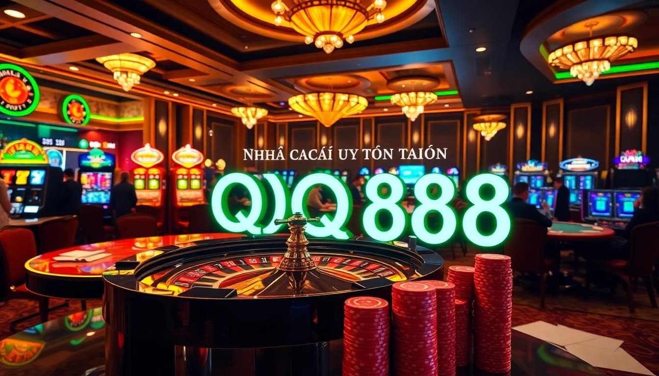 Experience the thrill of Nhà cái uy tín QQ88 at a luxurious casino with vibrant games and professional players.
