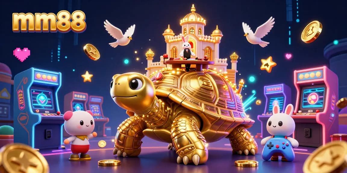 Engage with mm88's thrilling gaming experience featuring a vibrant casino scene.
