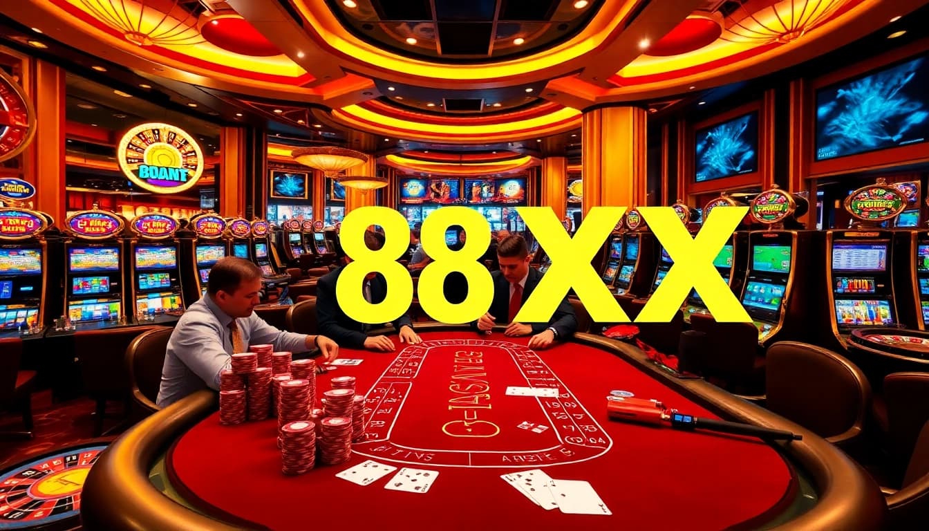 Experience thrilling gameplay at 88XX casino with vibrant tables and dynamic action.