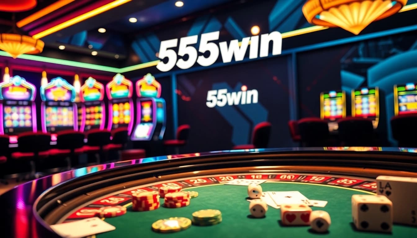 Experience the thrill of betting at 555win with colorful tables and winning moments.