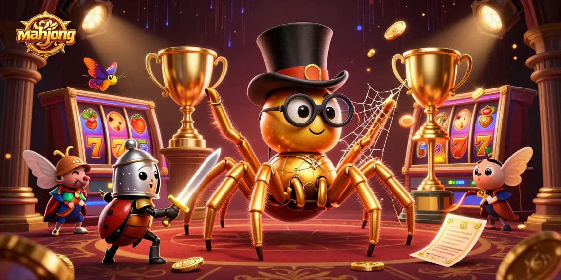 Experience exciting mahjong gaming with dynamic characters amidst a vibrant 3D casino backdrop.