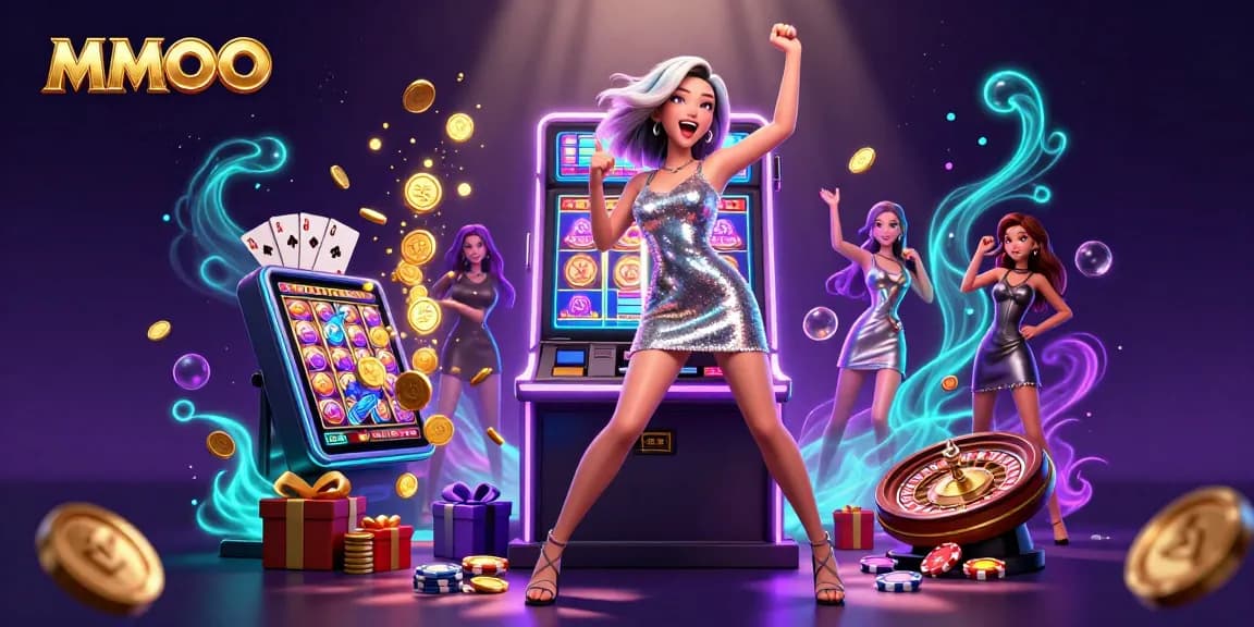 Experience the thrill of MMOO with vibrant casino winnings and dynamic gaming elements.