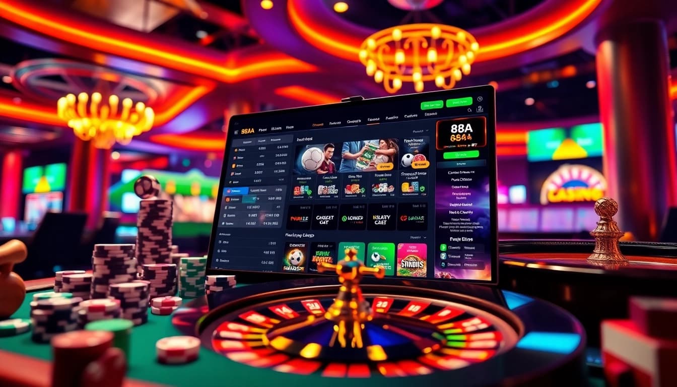 Engage in thrilling casino action at 88AA with dynamic betting games and vibrant gaming atmosphere.