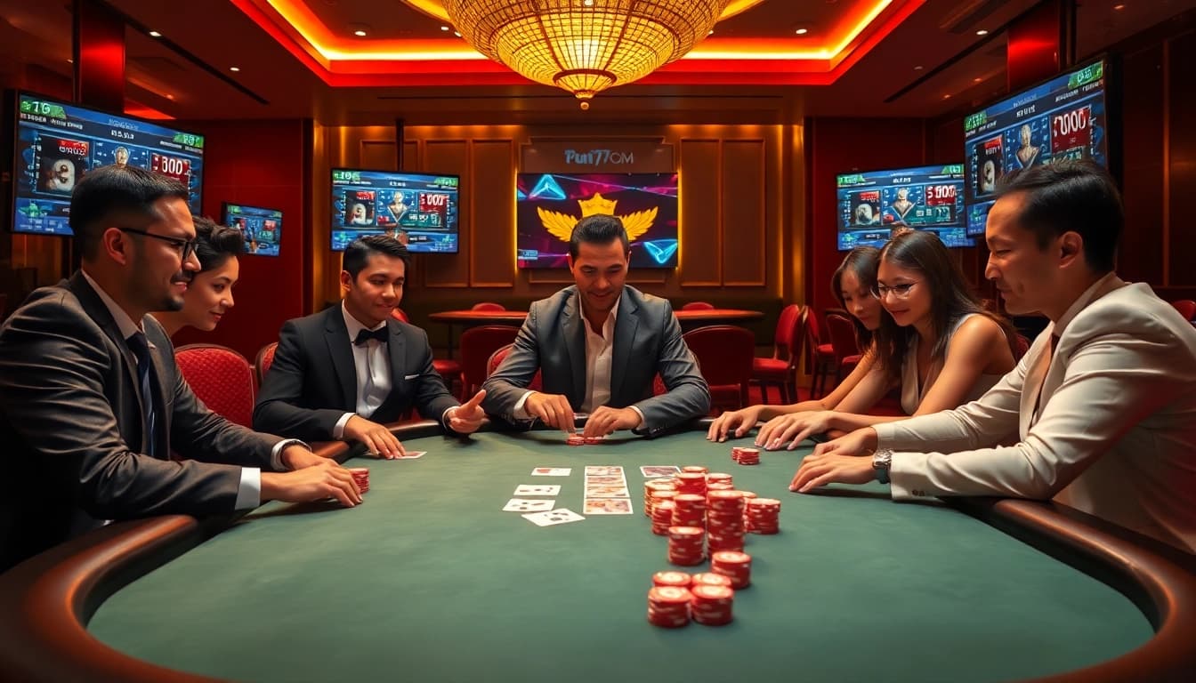 Experience the thrill of winning strategies at fun79.com with a vibrant poker game setup.