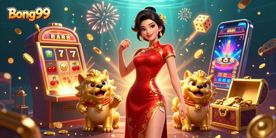 Bong99 grants players jackpots with vibrant games and rich visuals in a colorful casino illustration