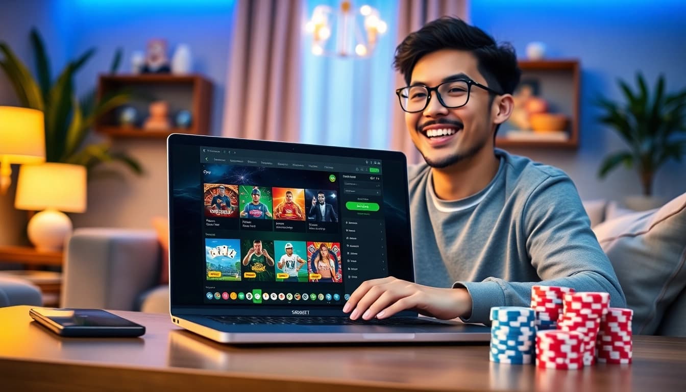 Experience the excitement of sbobet.dance with a vibrant online betting interface and engaging graphics.