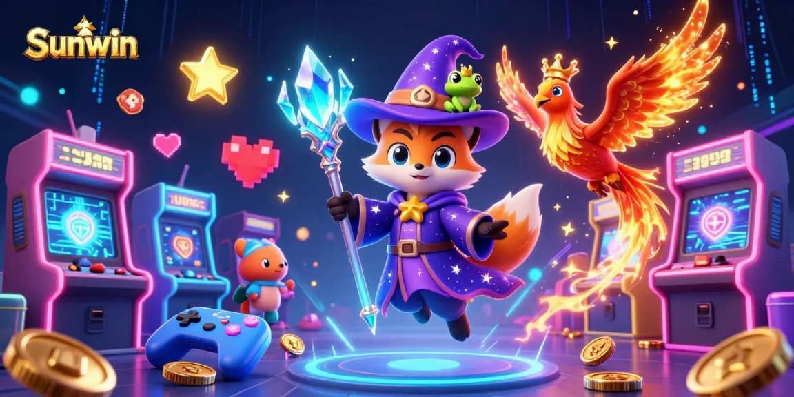 Spin and win with the enchanting Sunwin casino experience featuring vibrant game elements.