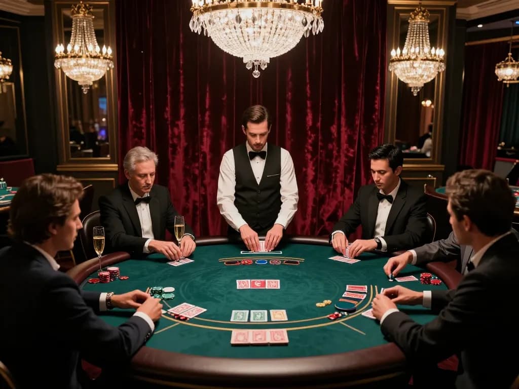 Experience high-stakes poker at GO8, where players enjoy luxurious gaming against stunning decor.