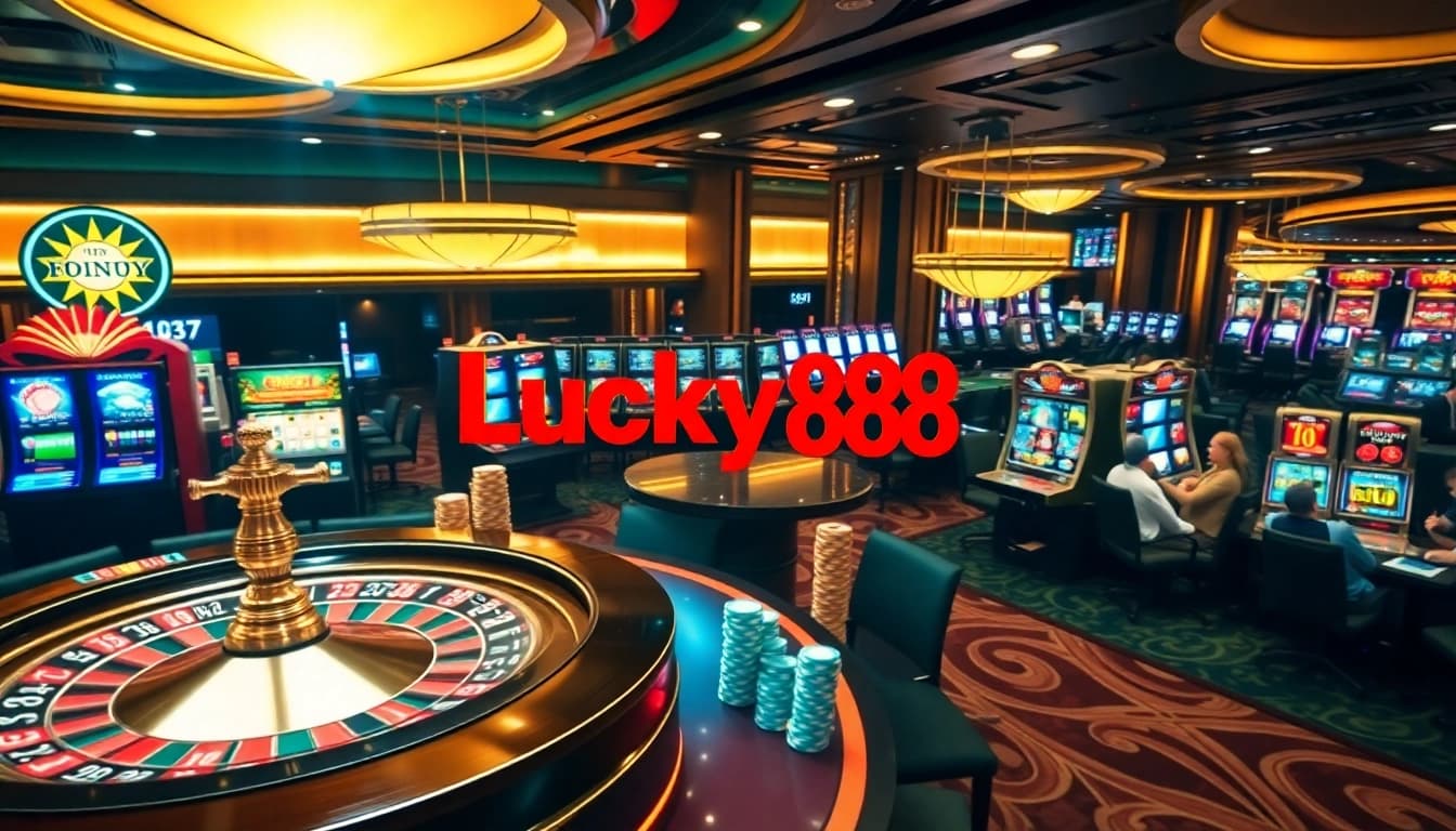 Experience the thrill of Lucky88 as players engage in exciting casino games.