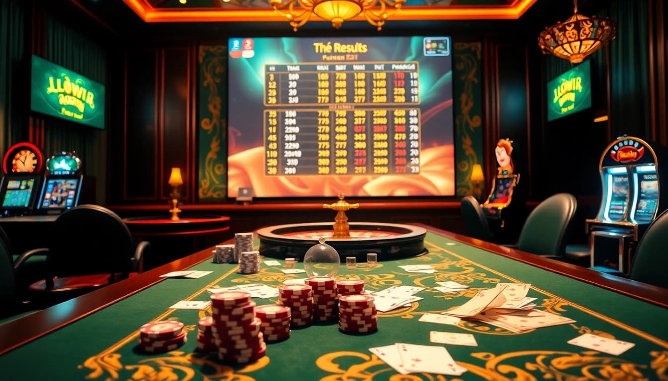 Lô đề 98win betting experience with vibrant casino elements and engaging atmosphere.
