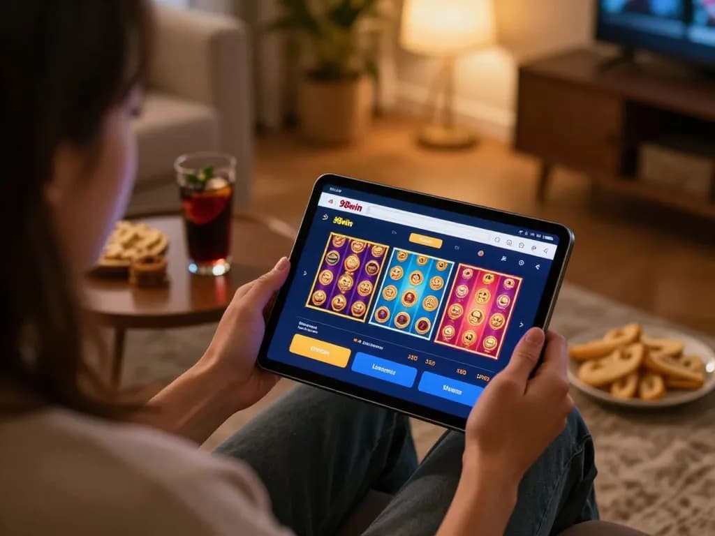 Engaging gaming session on 98win platform showcasing dynamic slots and tables.