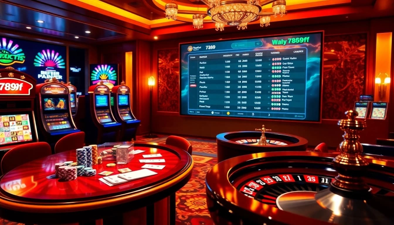 Experience the excitement at 789f with vibrant casino elements and online gambling interfaces.