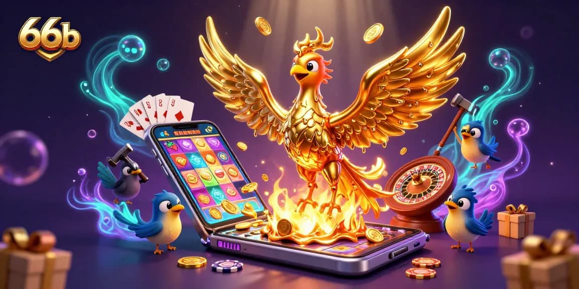 Experience the excitement of 66b with colorful slot games and golden phoenix magic.