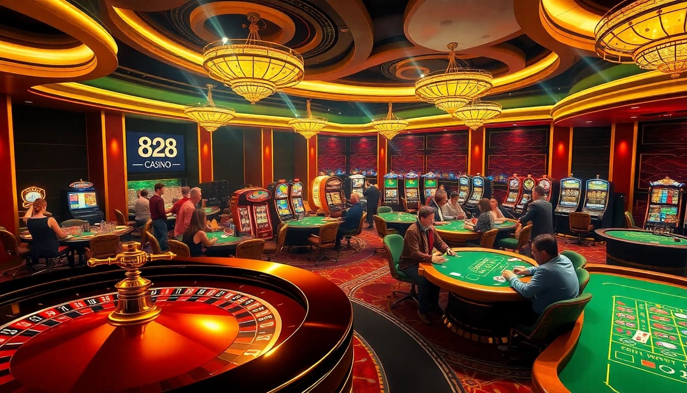 Players enjoy the immersive experience at https://8live3.com/ with exciting casino games and vibrant gambling atmosphere.