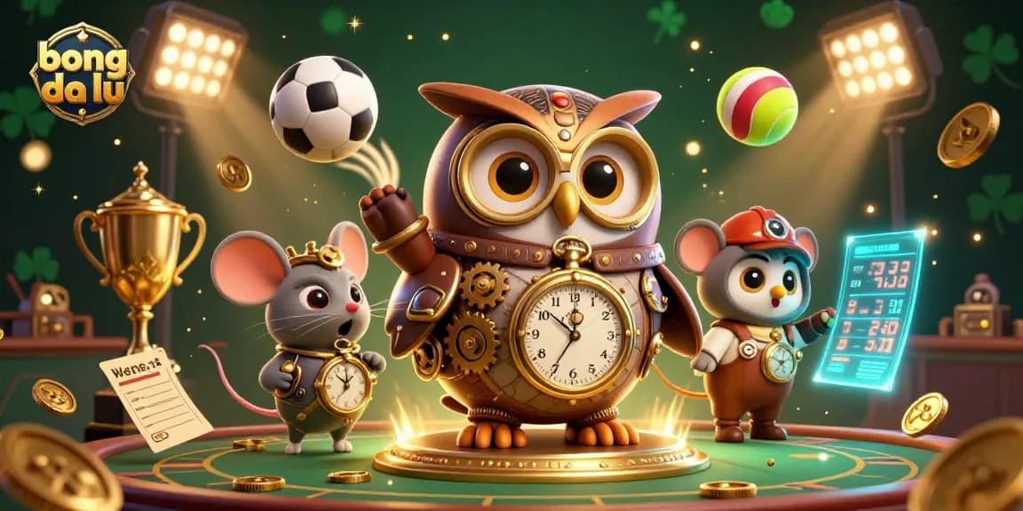 Bet on the exciting bong da lu experience with dynamic sports elements and compelling characters in a lively casino scene.