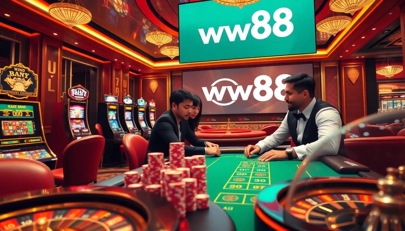 Experience luxury and excitement at ww88 with thrilling slot machines and poker tables.