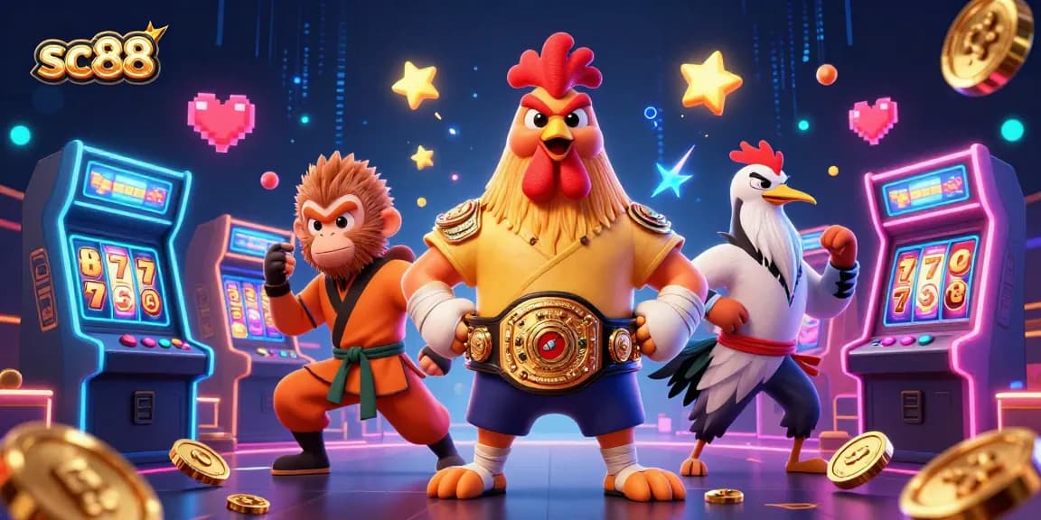 Spin to win with sc88: vibrant illustration showcasing gameplay excitement and casino elements.