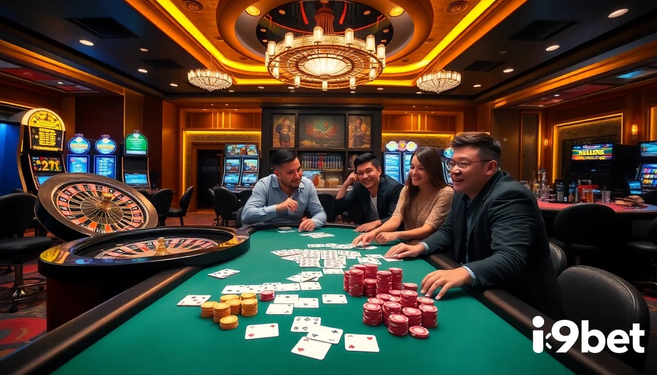 Experience the thrill of gaming at i9bet with vibrant casino tables and exciting action.