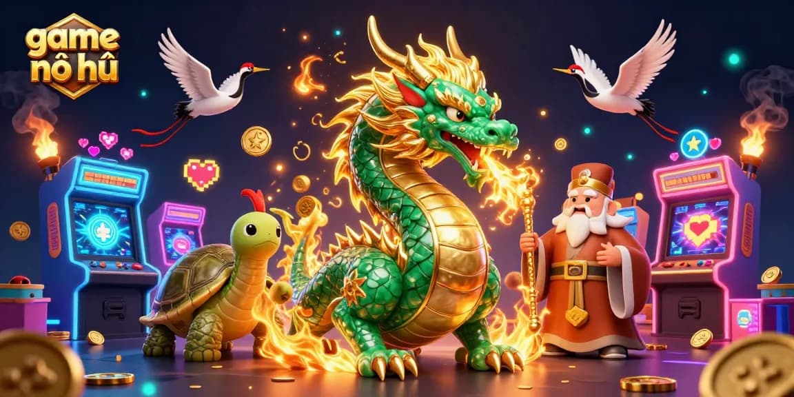 Experience the excitement of game nổ hũ with enchanting characters and vibrant casino elements.