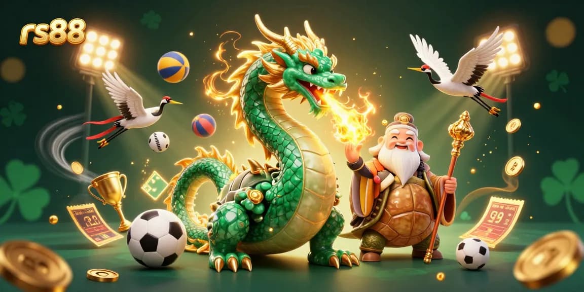 Experience thrilling gameplay with rs88's dynamic dragon scene, showcasing sports elements and excitement.