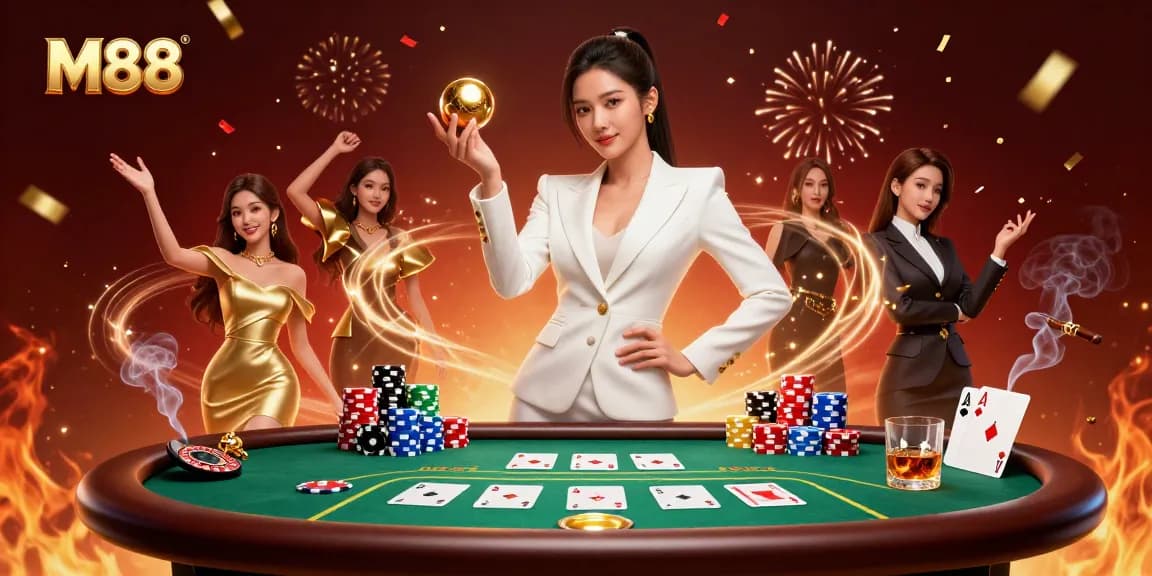 M88 offers exhilarating poker experiences featuring lavish game elements and stunning visuals.