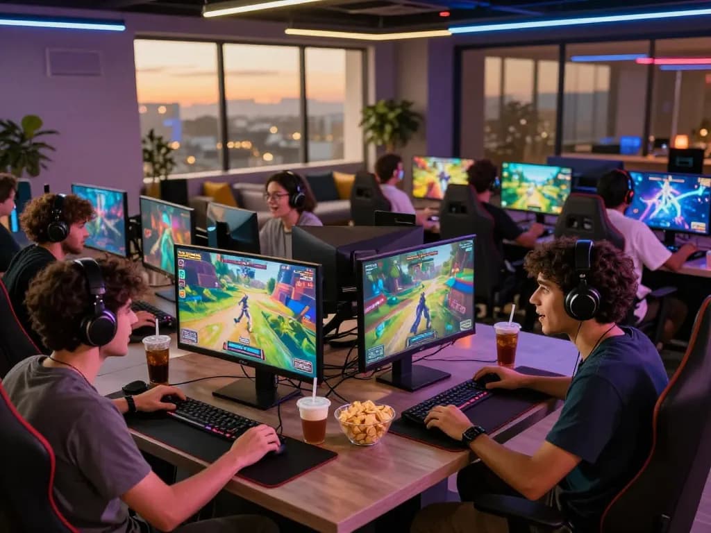 Hitclub players enjoying a vibrant gaming experience in a modern online gaming platform.