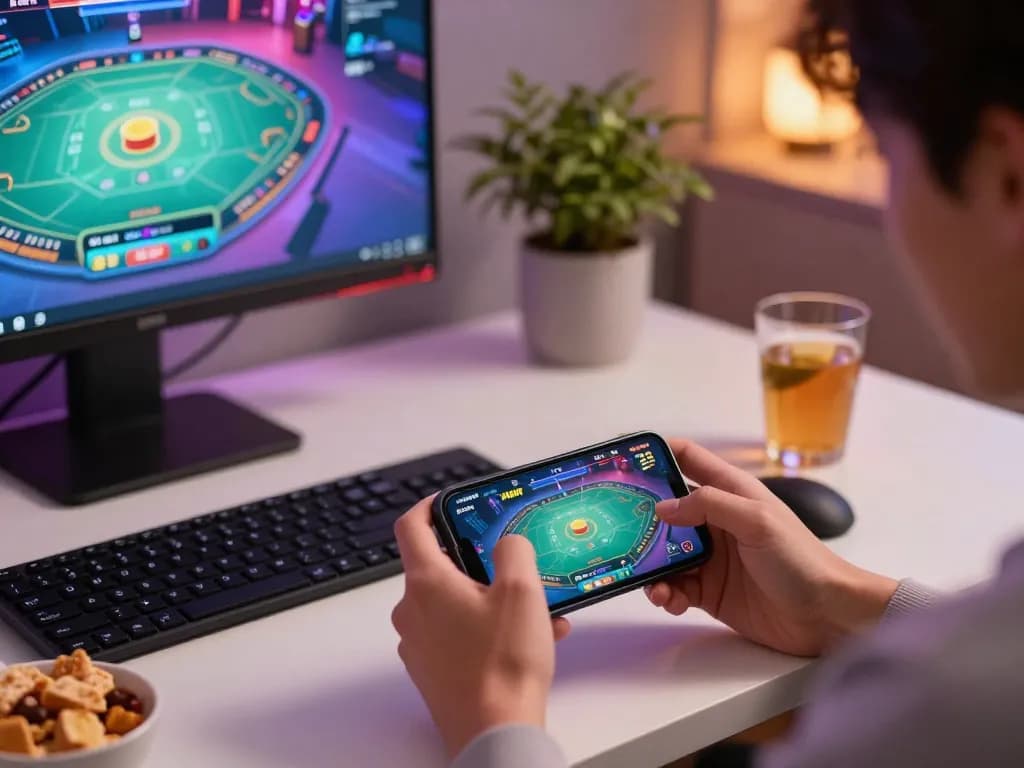 kkwin trang chủ mobile gaming interface showing live dealer game on smartphone