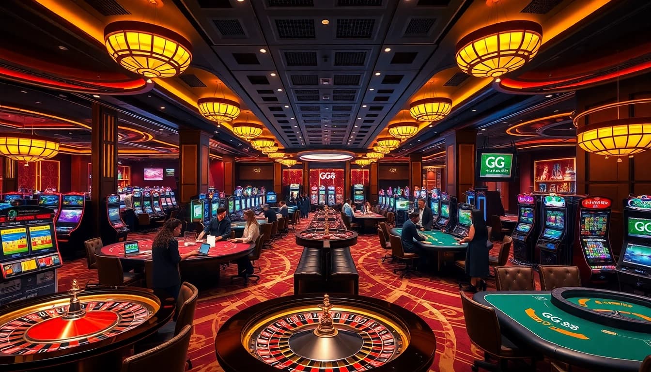 Experience the thrill of casino gaming at GG 88 with luxurious tables and exciting slot machines.
