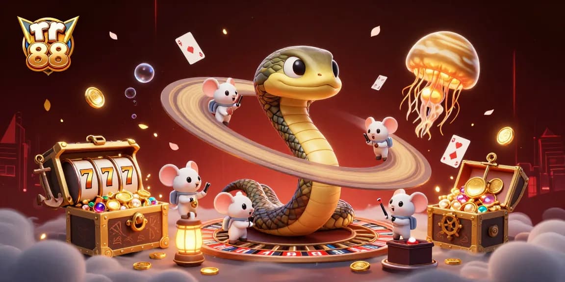 Play at rr 88 and enjoy the thrill of slots and roulette in a vibrant 3D casino scene.