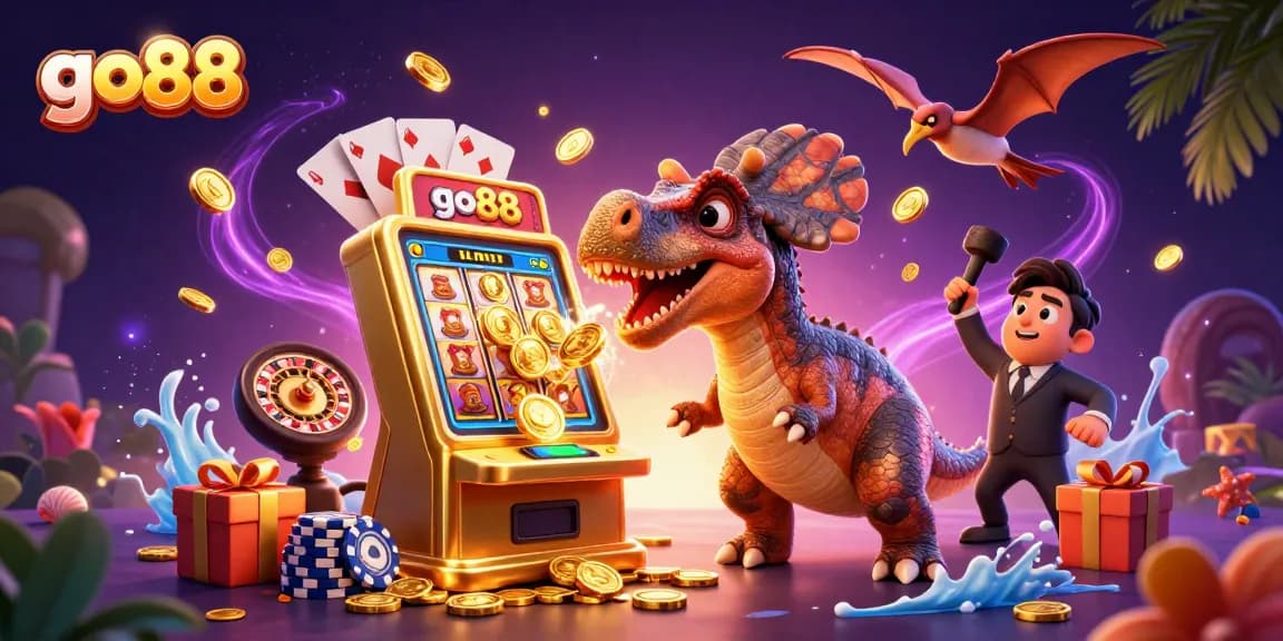 Experience the excitement of go88 with a dinosaur jackpot at the casino.