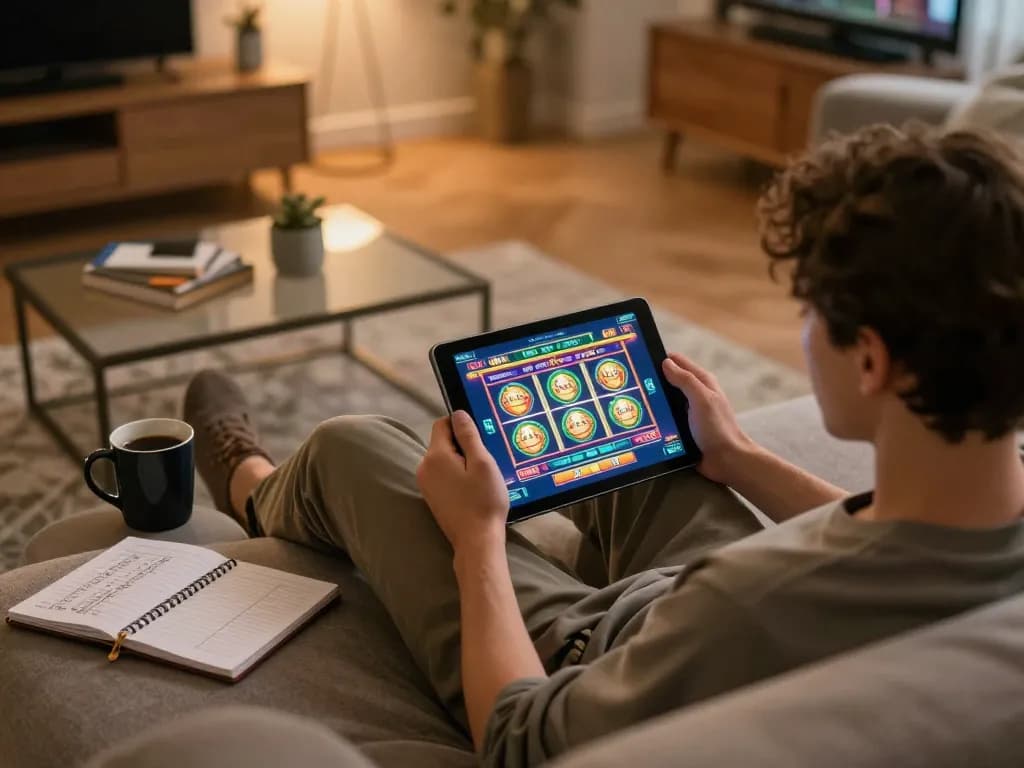 Betting strategies in action while enjoying 123B online gaming on a tablet