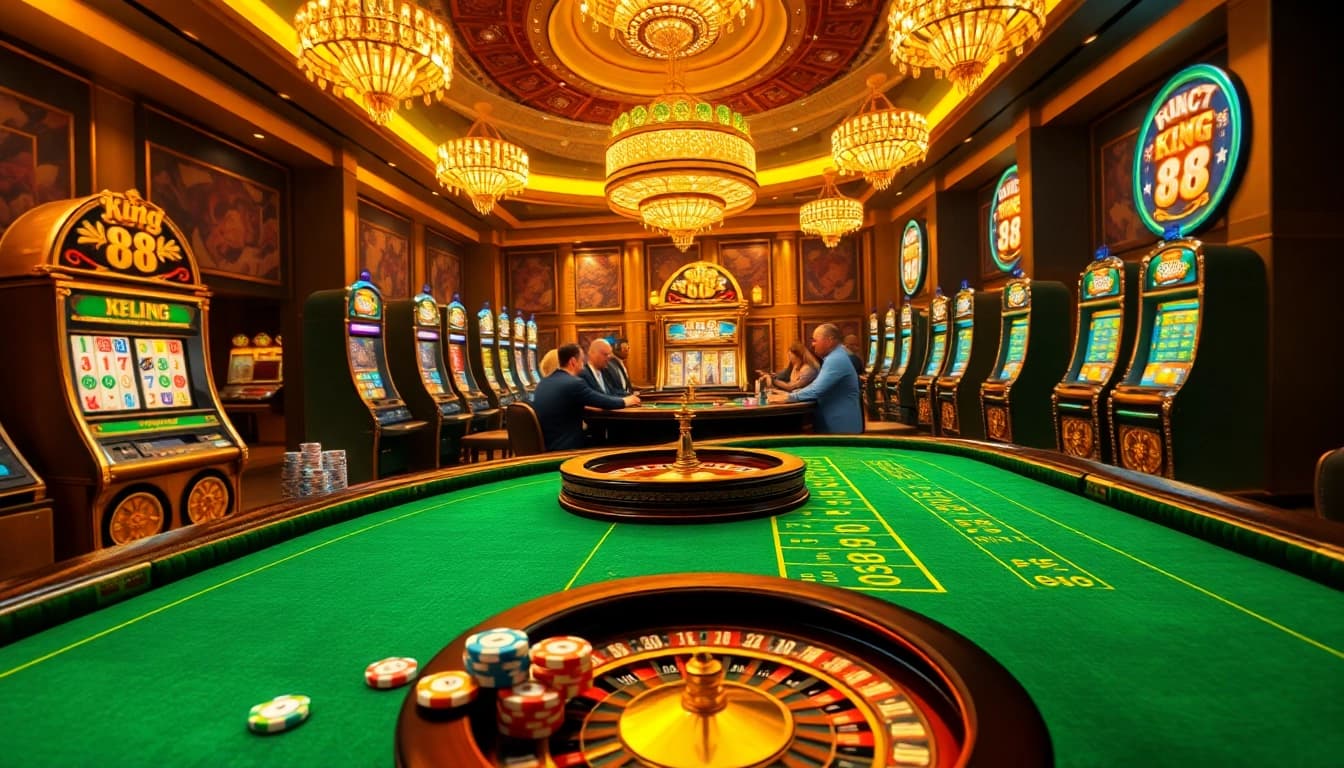 Experience luxury and excitement at king 88's premier online casino with vibrant tables and thrilling gameplay.
