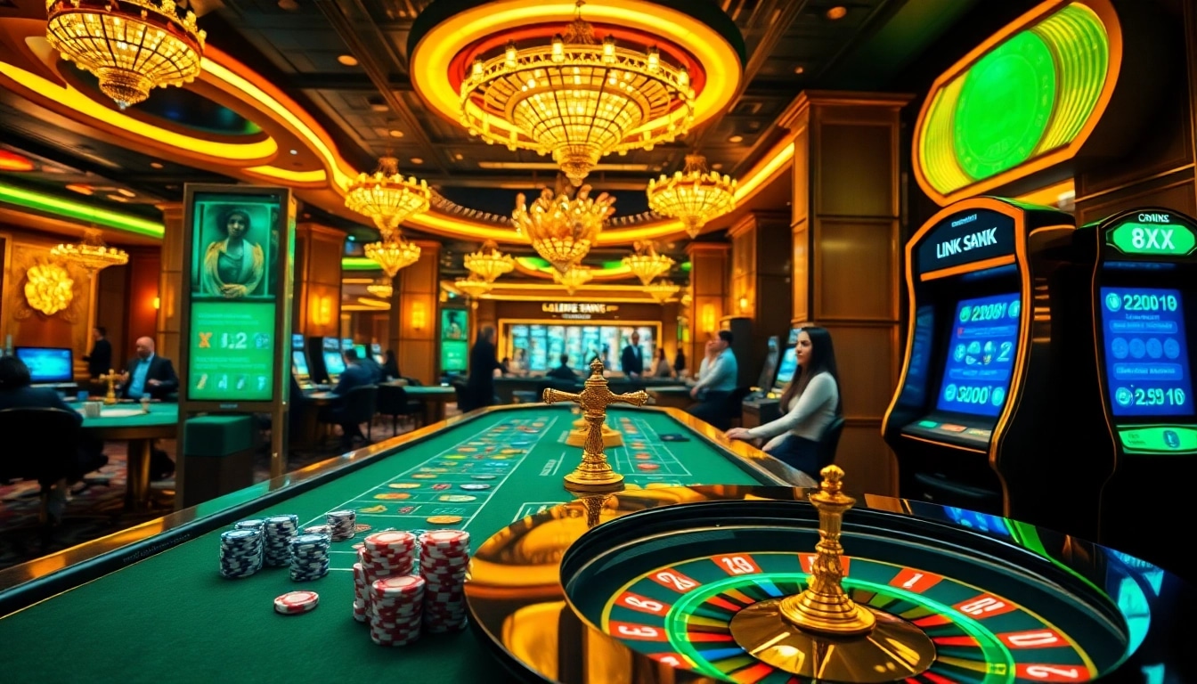Experience the thrill of online gambling with link 8XX and vibrant casino elements.