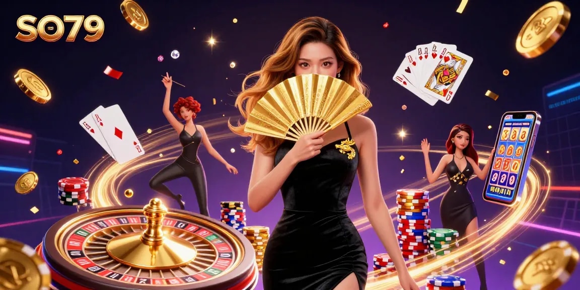 Engage in thrilling gameplay and winnings at SO79 with luxurious casino elements and dynamic visual effects.