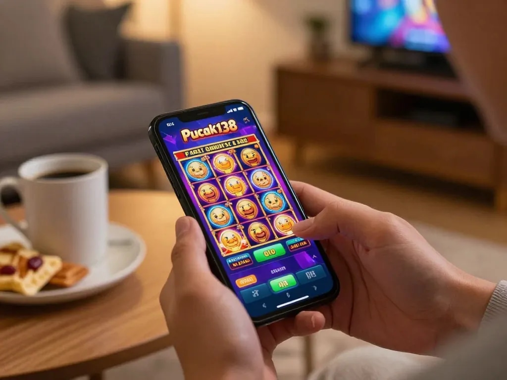 Experience thrilling slot gameplay on Pucuk138 mobile app showcasing vibrant graphics