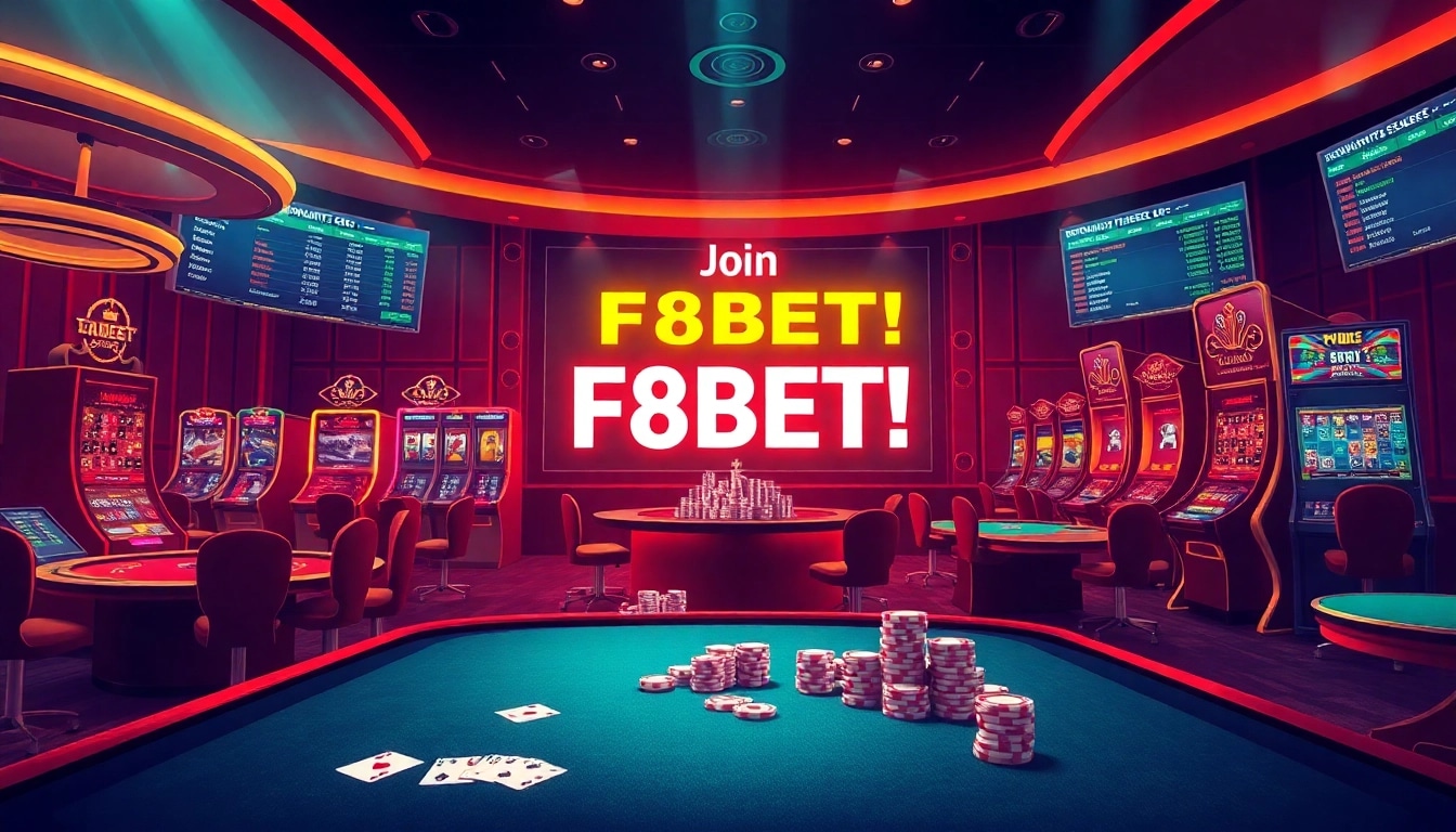 Engage in the thrilling online gaming experience at f8bet.net.in featuring advanced casino tables and lively slot machines.