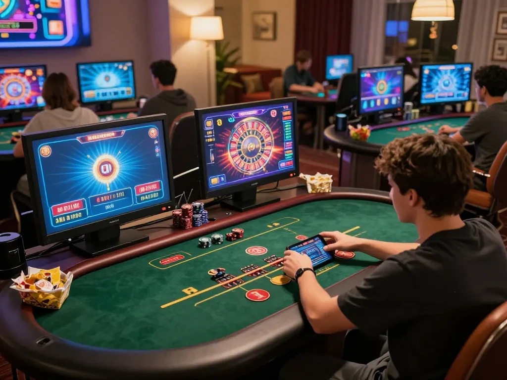 Players engaging in exciting gameplay at lv88nyc's online casino platform, showcasing vibrant action and strategic moments.