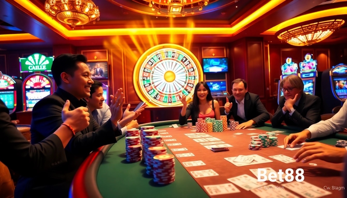 Experience the thrill of gambling at https://bet88best.com/ with an upscale poker scene full of excitement.