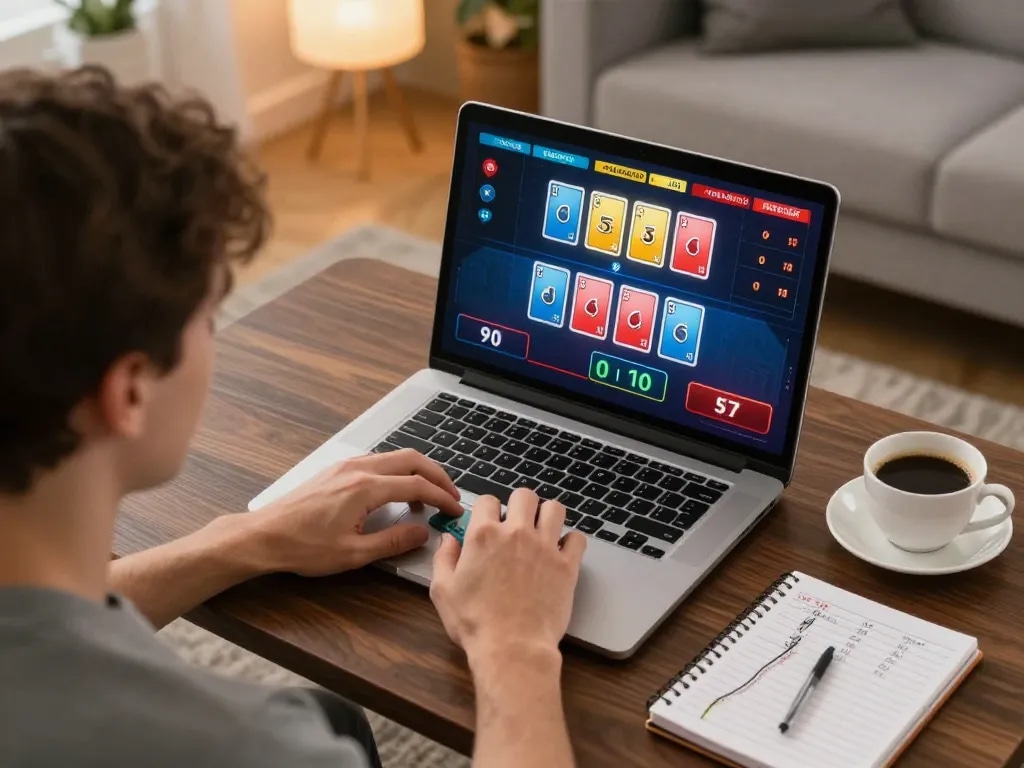 Experience the thrill of online Baccarat gameplay at XX88 with vibrant live action and cozy settings.