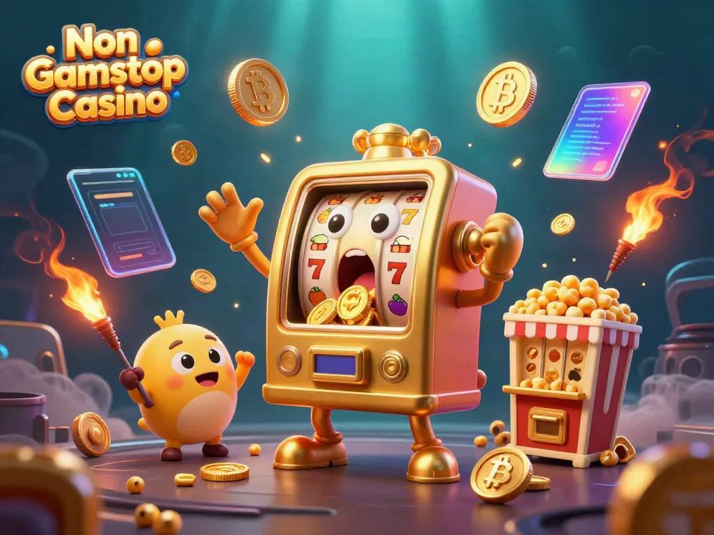 Win exciting rewards at a Non Gamstop Casino with unique golden slot machines celebrating the jackpot!