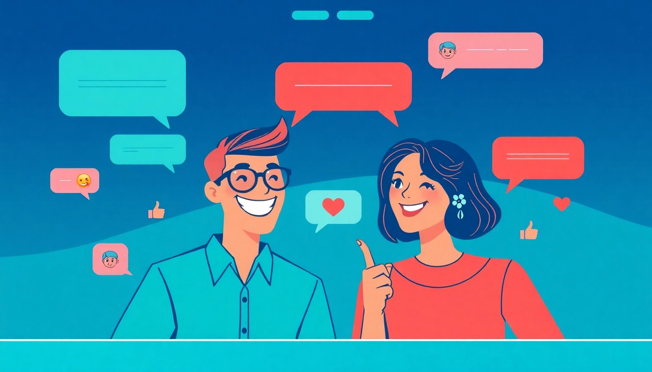 Vibrant interactive spicy chat interface displaying playful exchanges