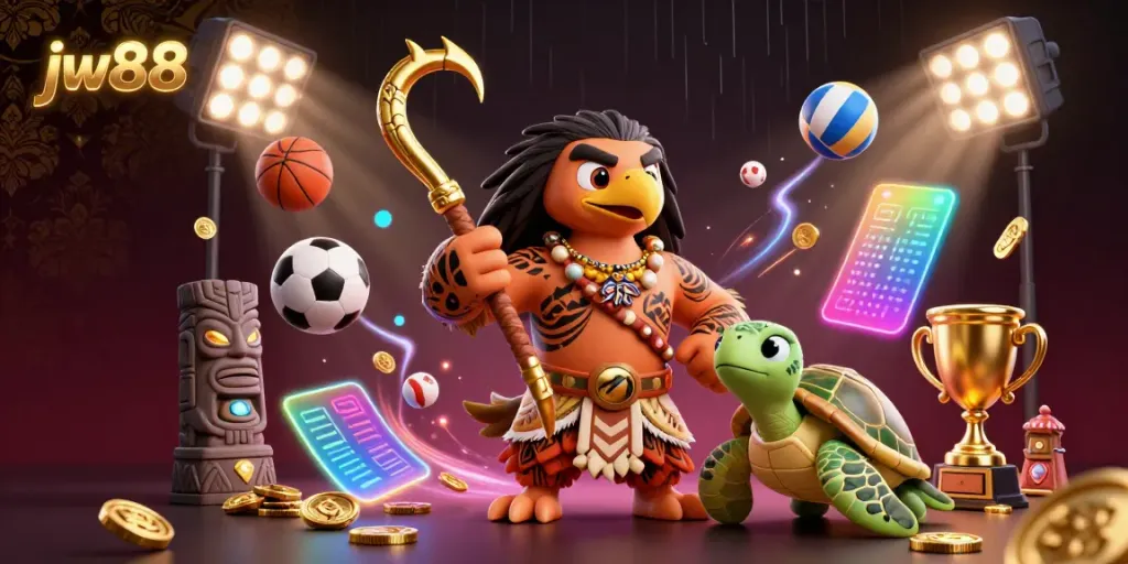 Experience thrilling sports betting at jw88 with dynamic game elements and vibrant characters.