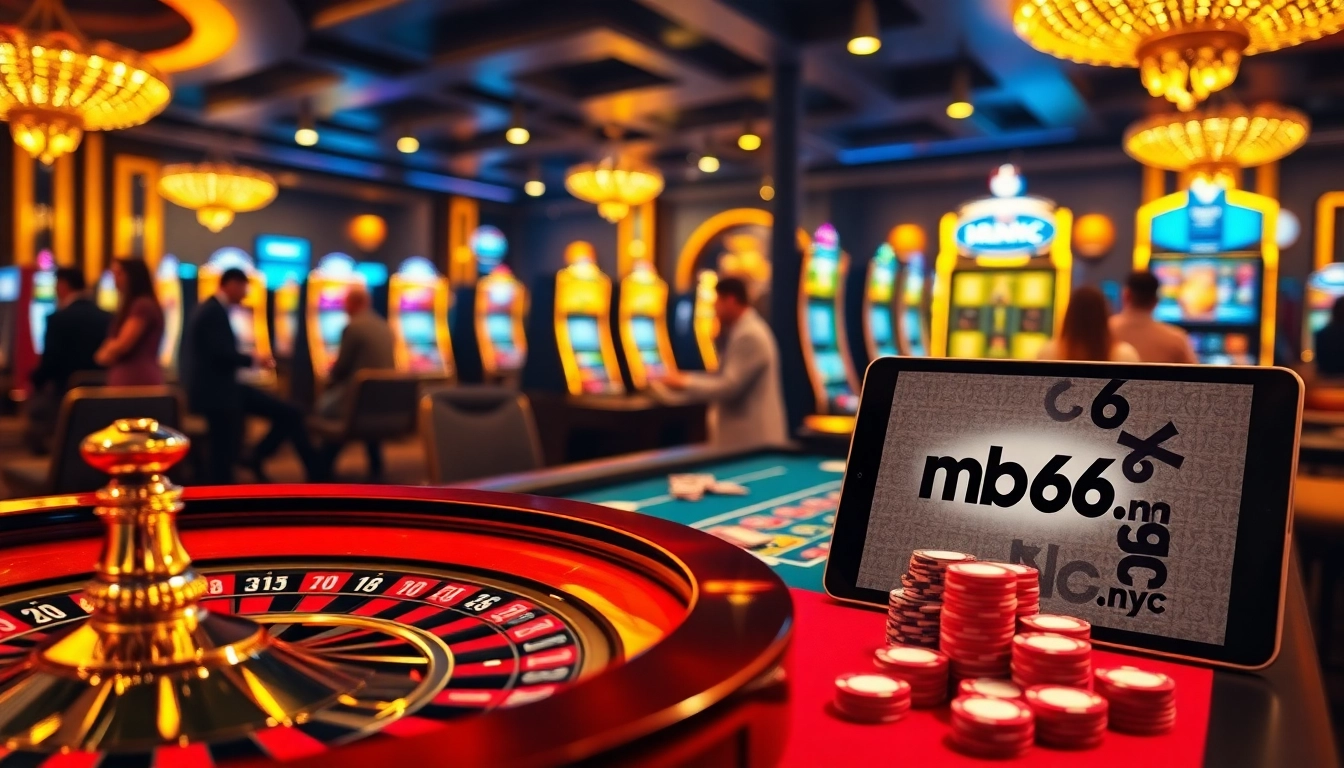Excited players at mb66.nyc casino tables experiencing thrilling games.