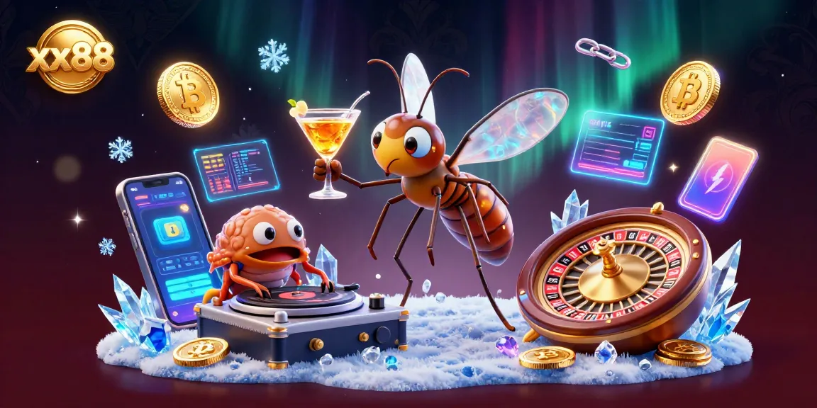 Experience the thrill of xx88 with a vibrant 3D illustration featuring unique casino elements.